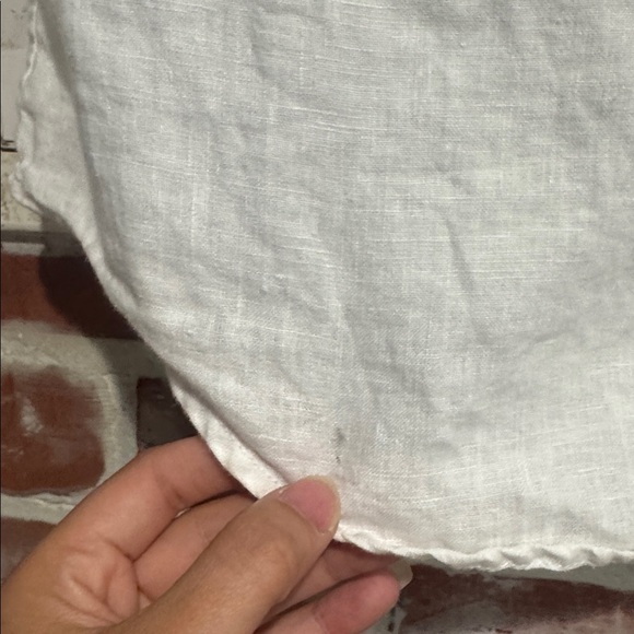 Quince European Linen Button Down Shirt White Long Sleeve Blouse Shirt Size XS - Picture 3 of 9